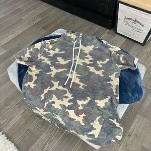 Camouflage Hoodie with Drawstring